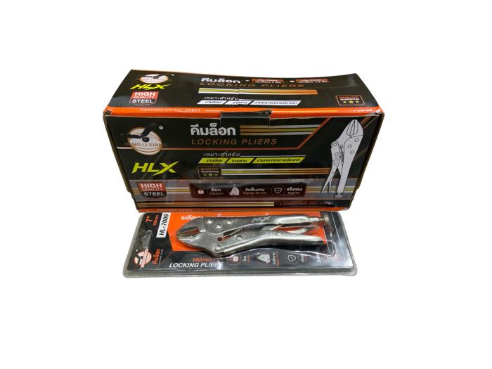 HENG LI XIANG คีมล็อก LOCKING PLIERS 7” 180mm  HL-7009 1กล่อง 6 อัน