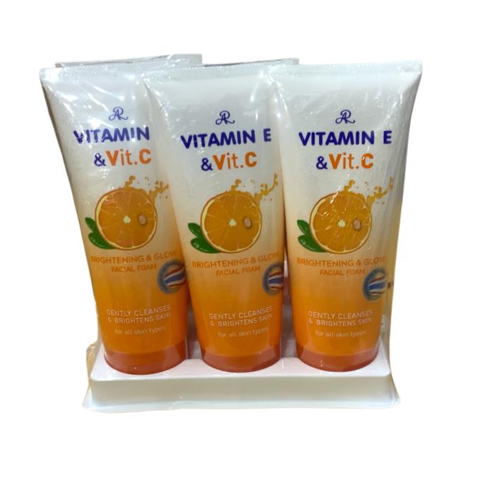 AR VITAMIN E & VIT .C BRIGHT THTENING &GLOW FACIAL FOAM F-63H-475 190 กรัม 1 แพ็ค 6 ขวด