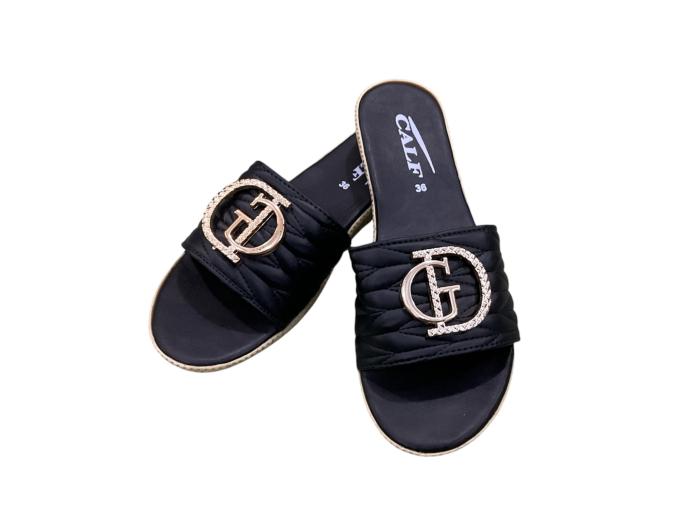 CALF รองเท้าผู้หญิง 22W041 สีดำ size-36-40 จำนวน 6 คู่ 
