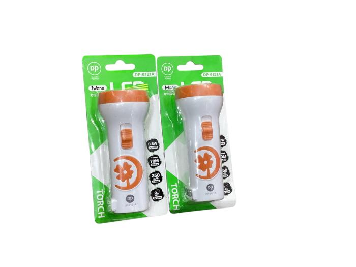 DP-9121A ไฟฉาย LED TORCH PORTABLE RECHARGEABLE จำนวน1แพ็ค 6ตัว